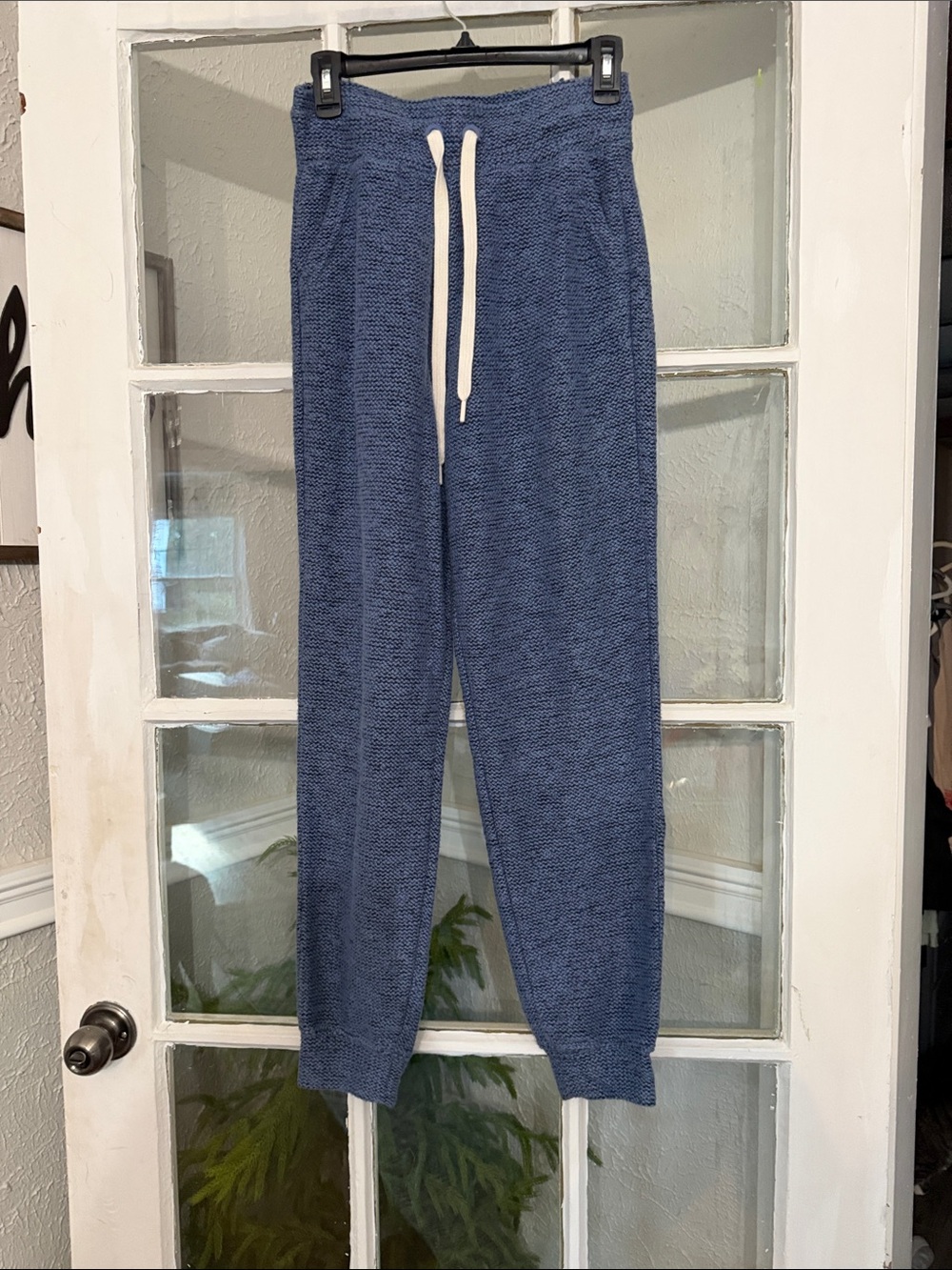Offline by aerie Blue Terry Jogger Pants with Drawstring